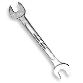 Double open End Jaw Spanners Long Pattern
